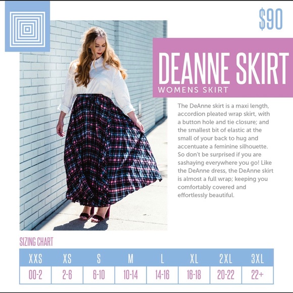 SZ XL LuLaRoe Deanne Skirt - Picture 7 of 8